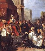 Frans Francken II Solomon and the Queen of Sheba oil